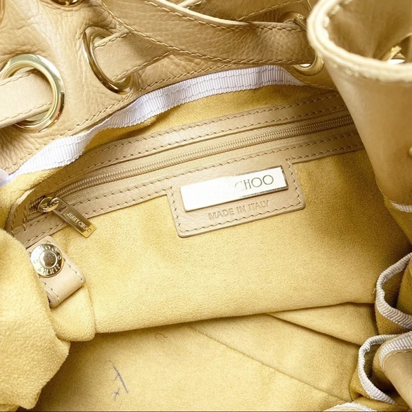 Jimmy Choo Tan Leather Tote Handbag - Picture 16 of 16